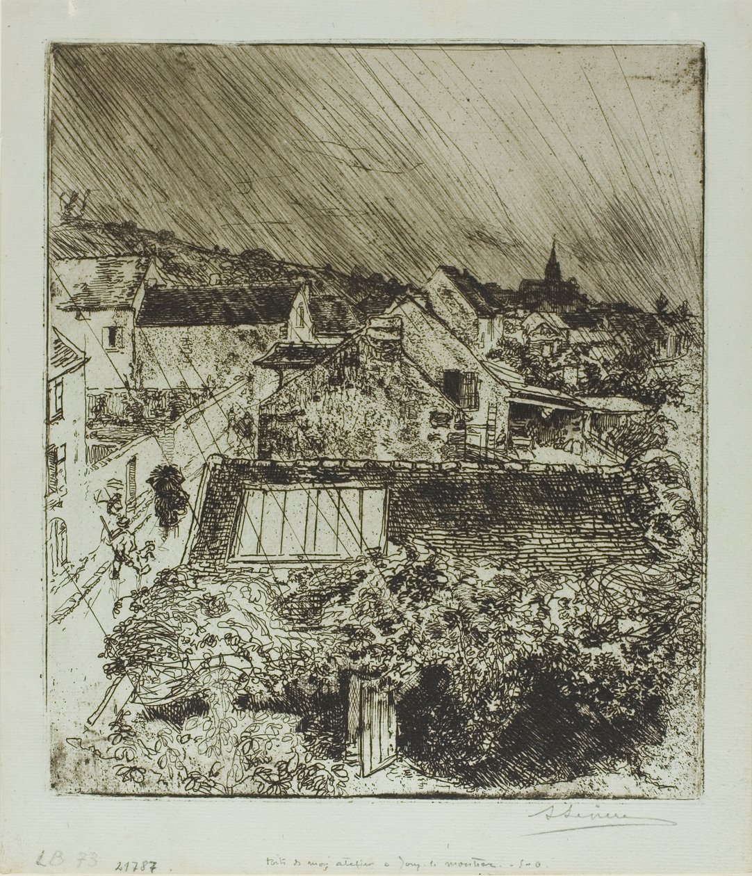 My Studio at Jouy-le-Moutier - Louis Auguste Lepère
