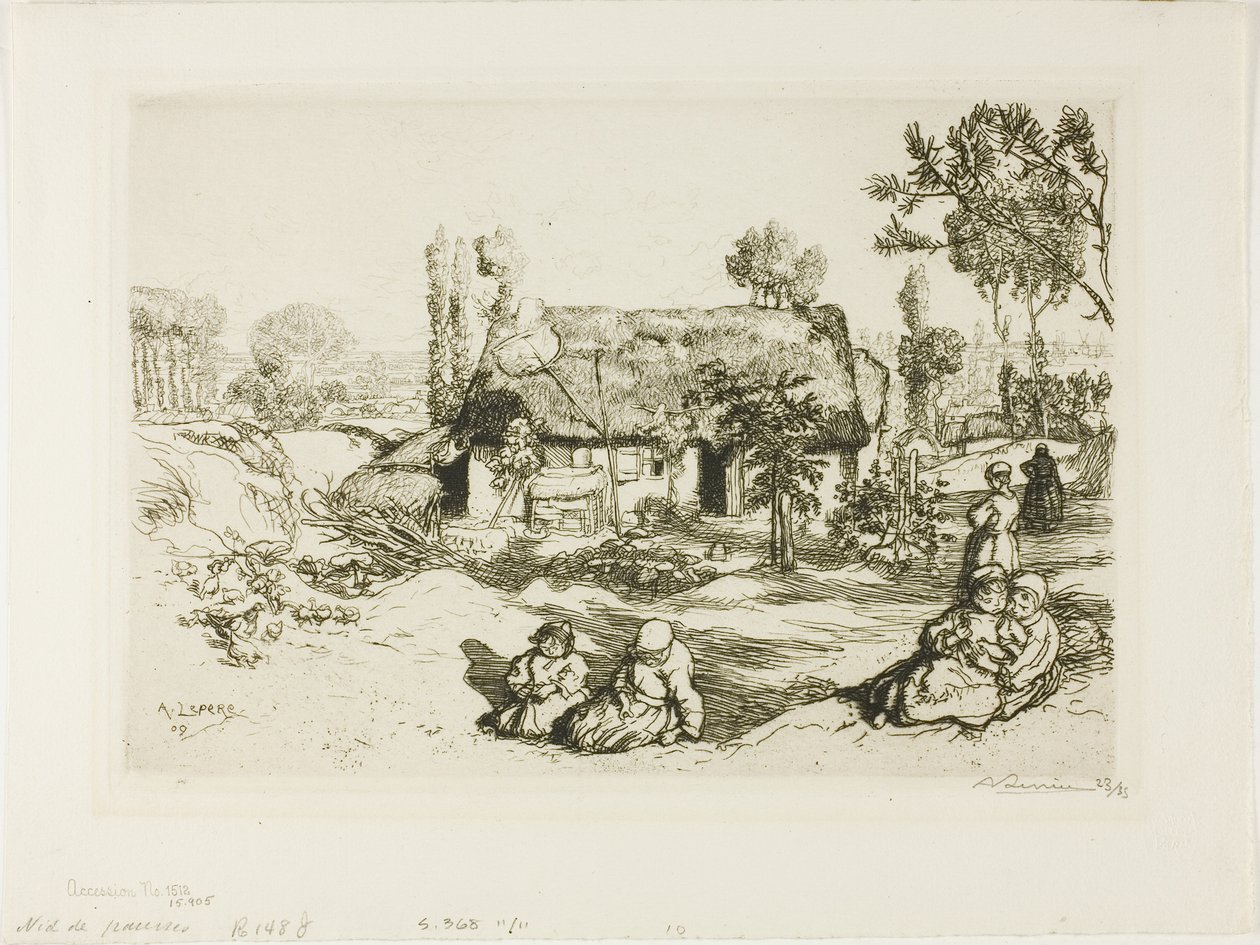 Nid des pauvres - Louis Auguste Lepère