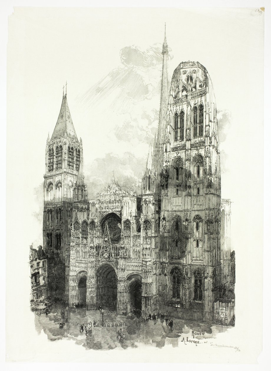 Cathédrale de Rouen - Louis Auguste Lepère