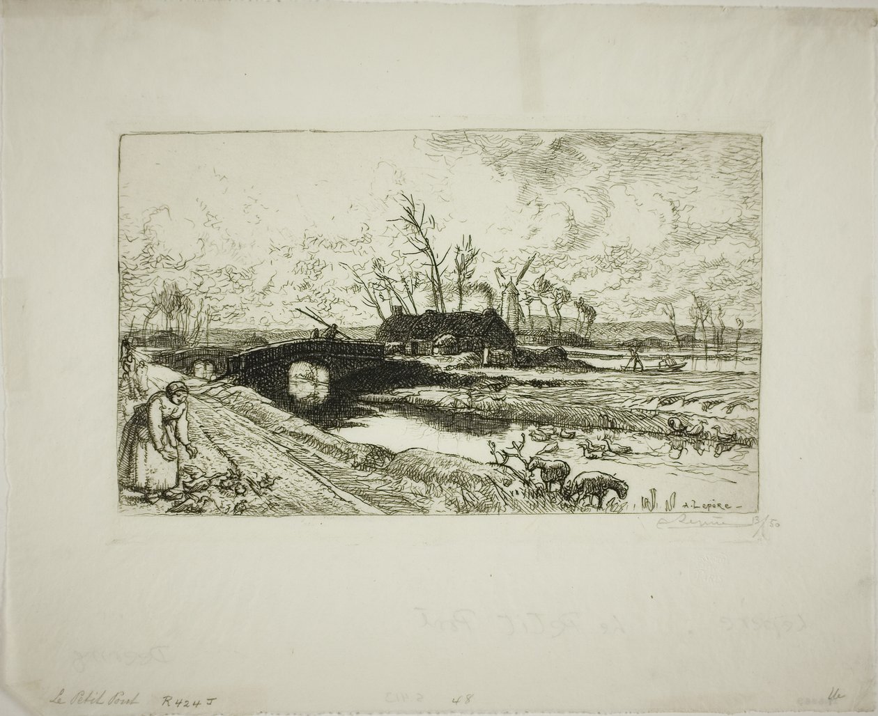 Le petit pont - Louis Auguste Lepère