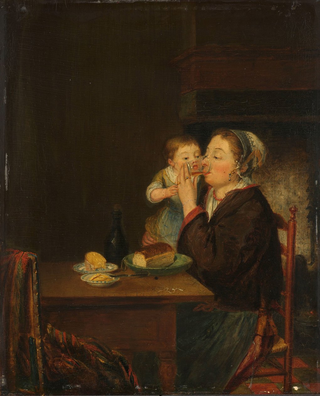 Une mère et son enfant - Louis Bernard Coclers