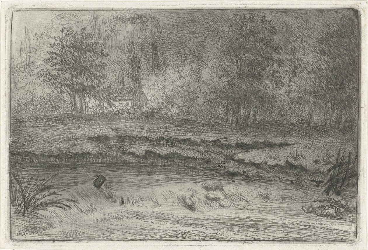 Rivière avec cascade - Louis Bernard Coclers