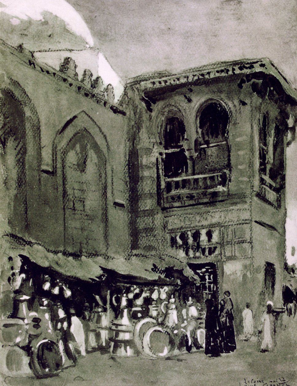 Marchand de cuivre, Le Caire, Égypte, 1928 - Louis Cabanes