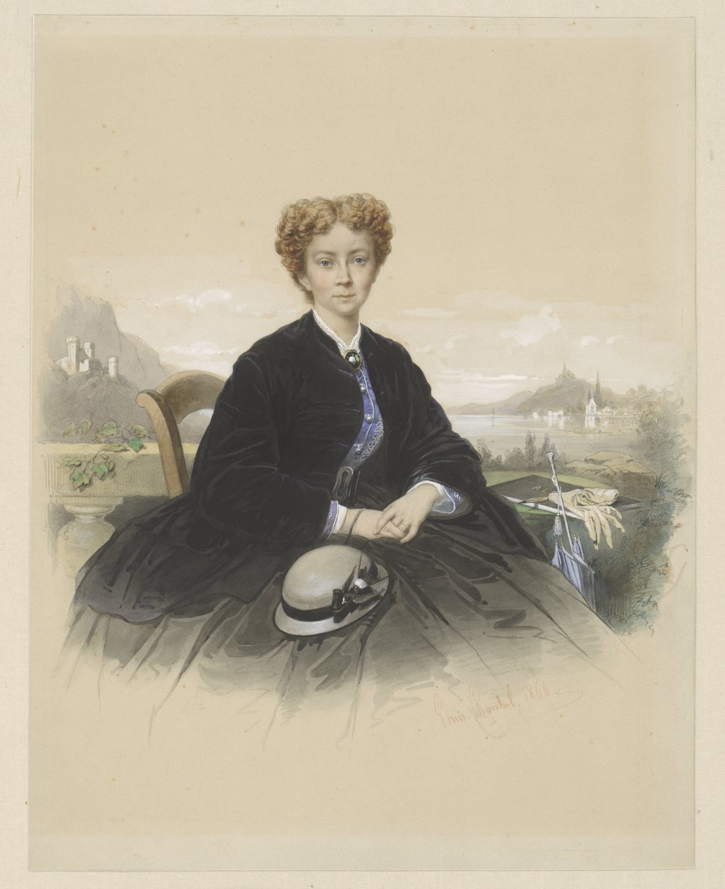 Portrait de Maria Elisabeth Adolphine Waller-Schill - Louis Chantal