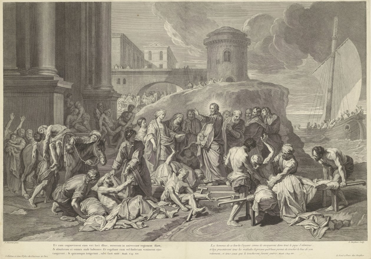 Christ guérissant les malades - Louis Desplaces
