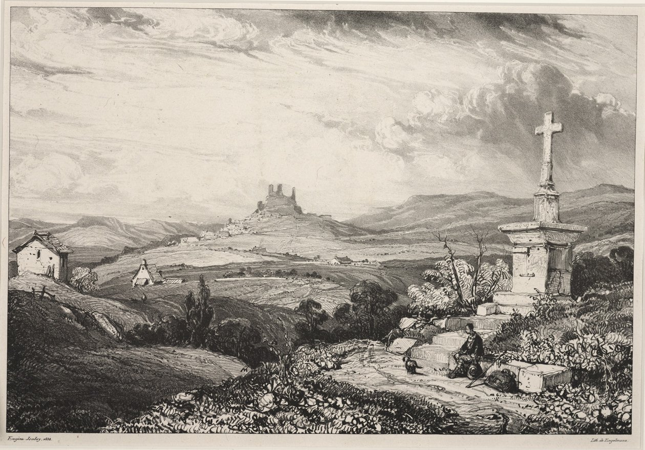 Château de Larderole, Auvergne - Louis Eugene Gabriel Isabey