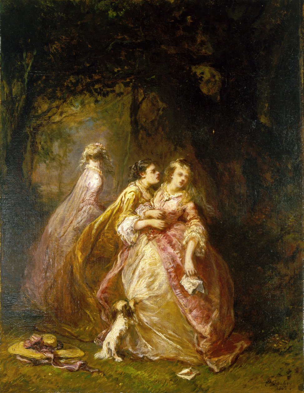 La lettre - Louis Eugene Gabriel Isabey