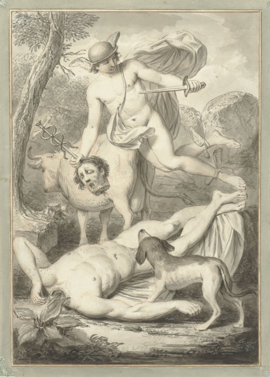 Mercure avec la tête d