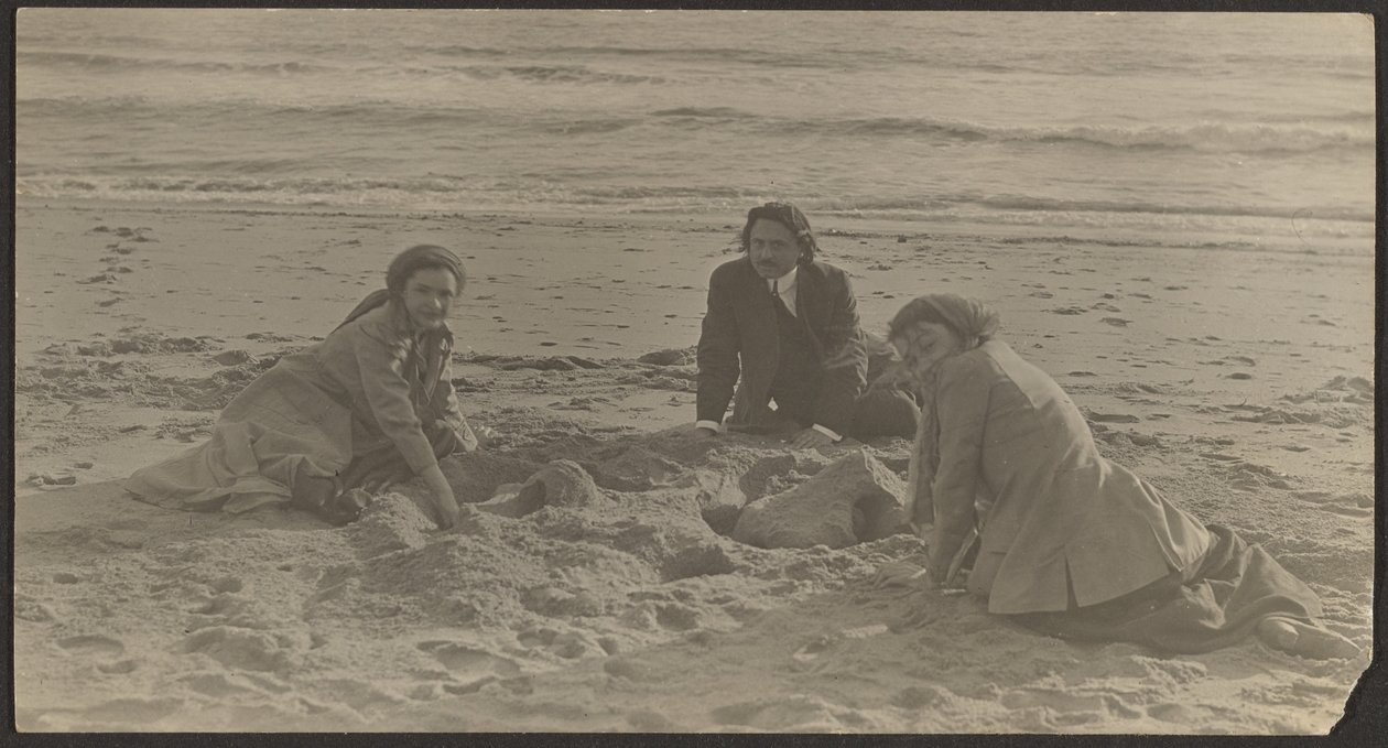 [Figures sur une plage] - Louis Fleckenstein