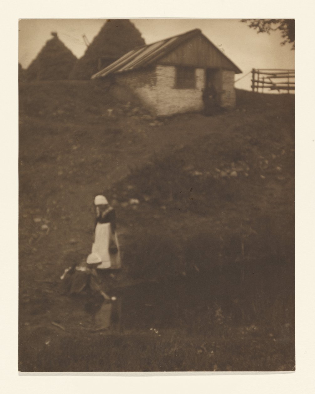 [Deux jeunes filles dans un paysage] - Louis Fleckenstein