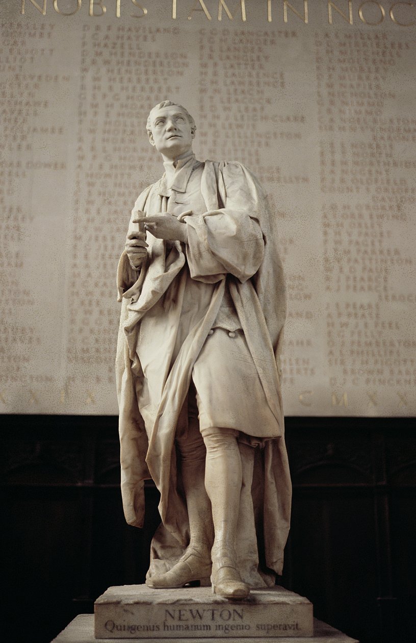 Sir Isaac Newton (1642-1727) (marbre) - Louis Francois Roubillac