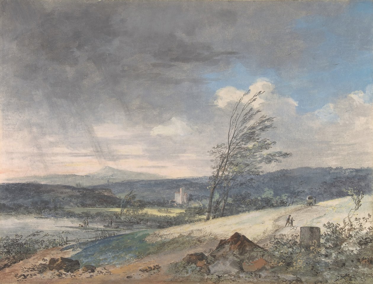Paysage venteux, n.d. - Louis Gabriel Moreau