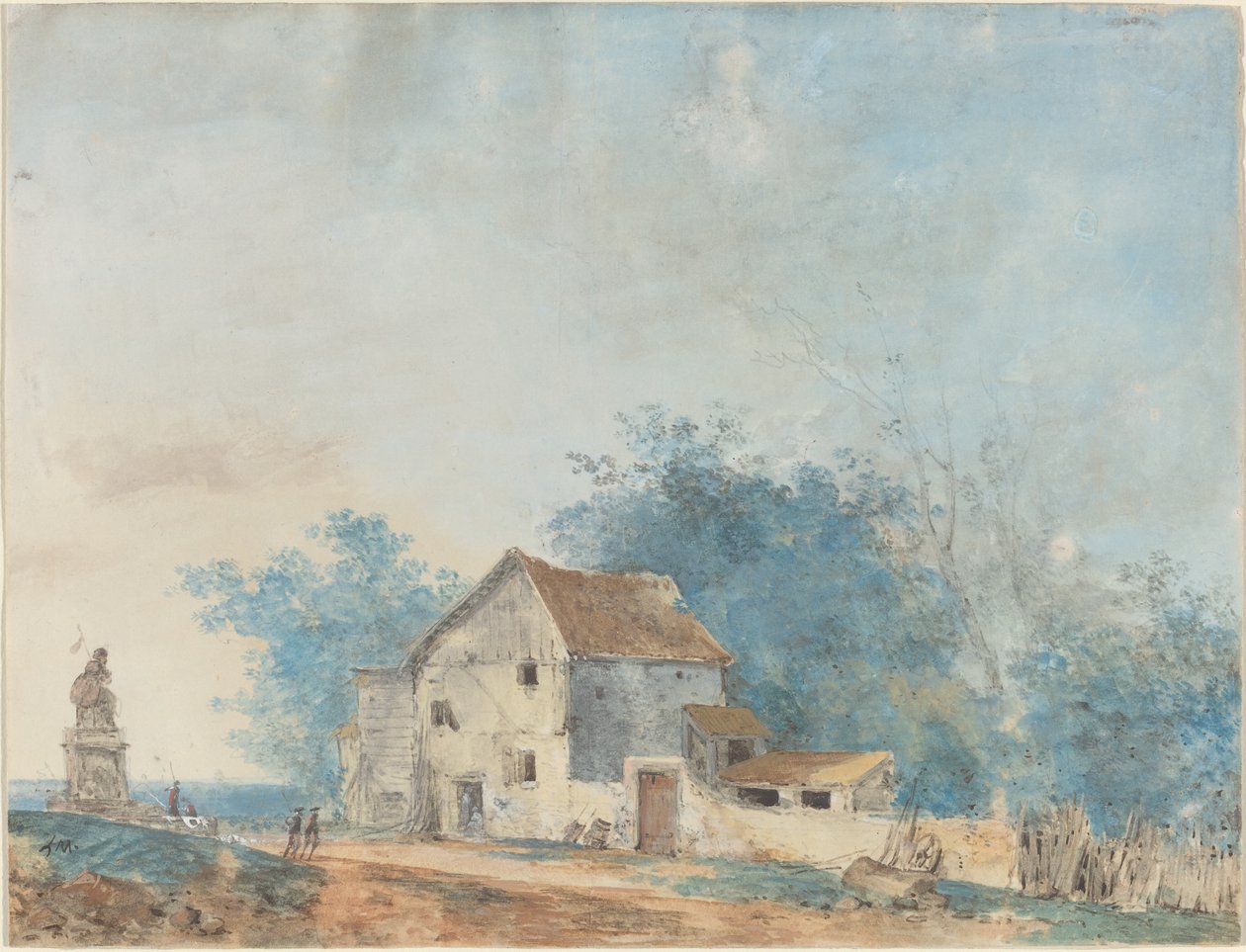 Paysage - Louis Gabriel Moreau the Elder