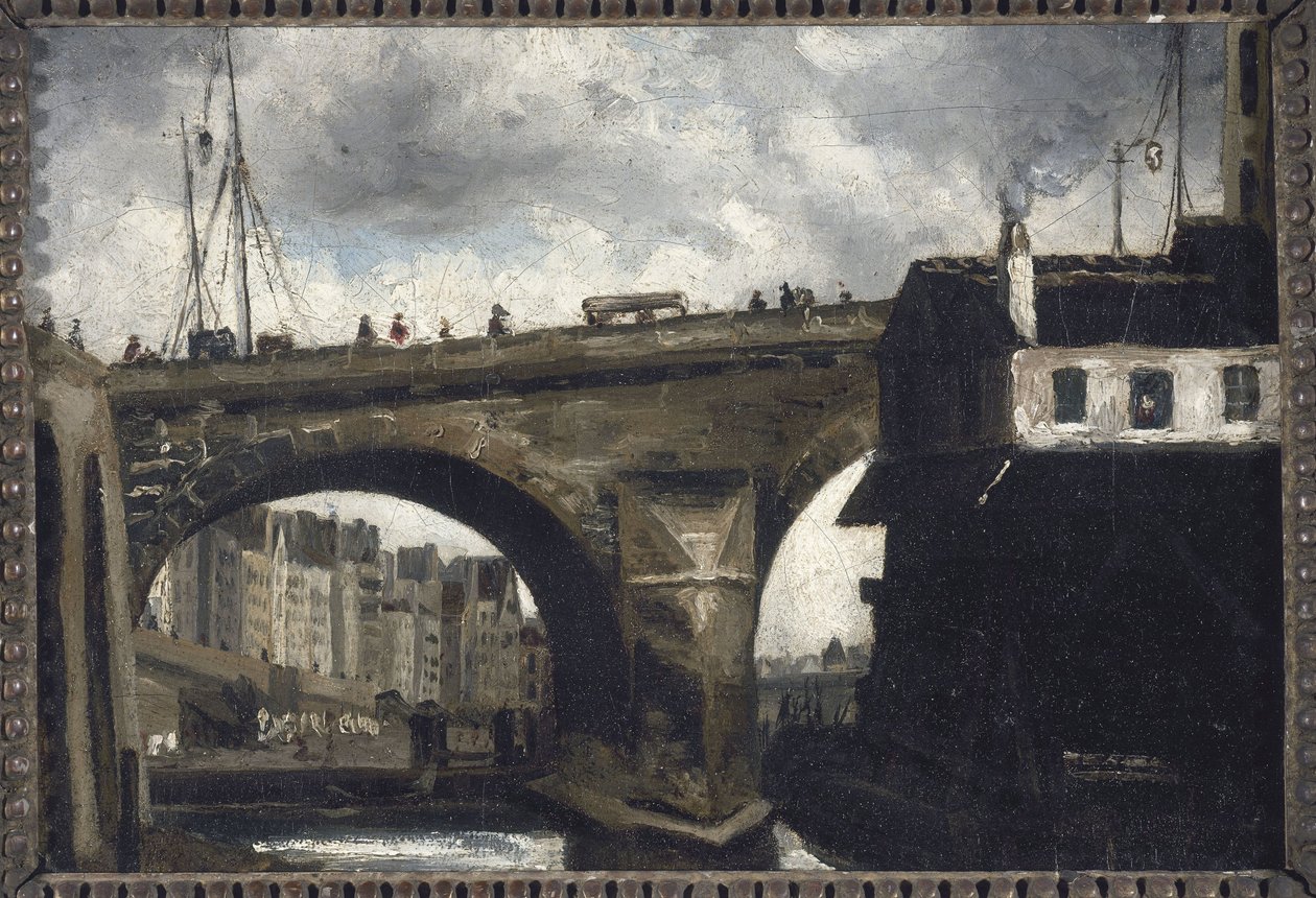 Pont Notre-Dame et Pompe - Louis Godefroy Jadin
