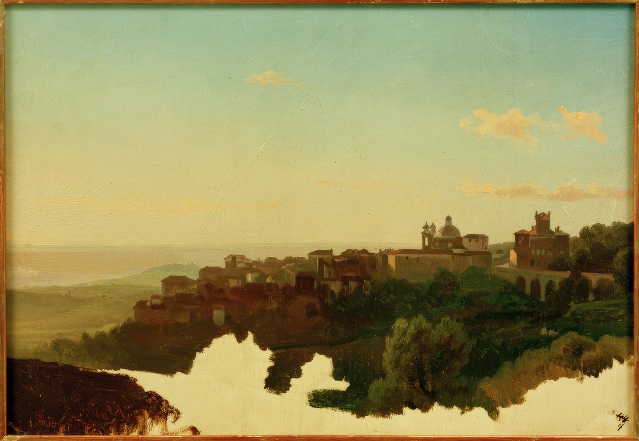 Vue sur Ariccia - Louis Gurlitt