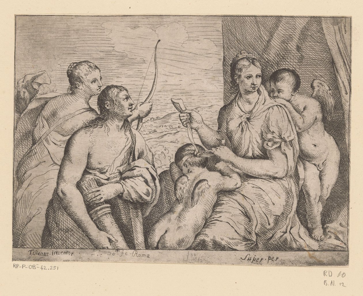 Vénus bande les yeux d