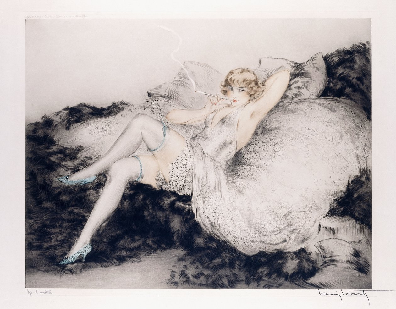 Sous-vêtements blancs - Louis Icart