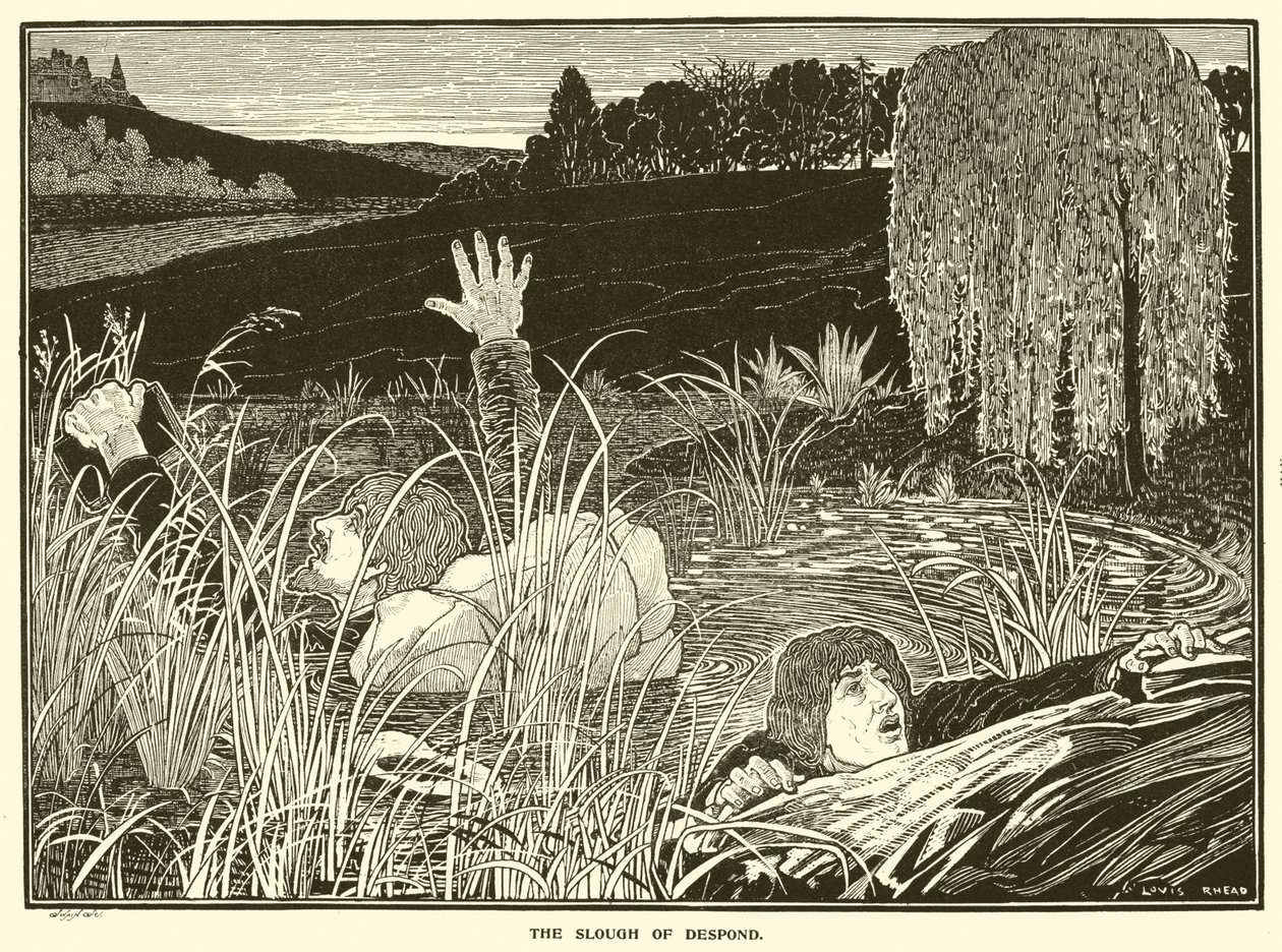 Le Bourbier du Découragement - Louis John Rhead