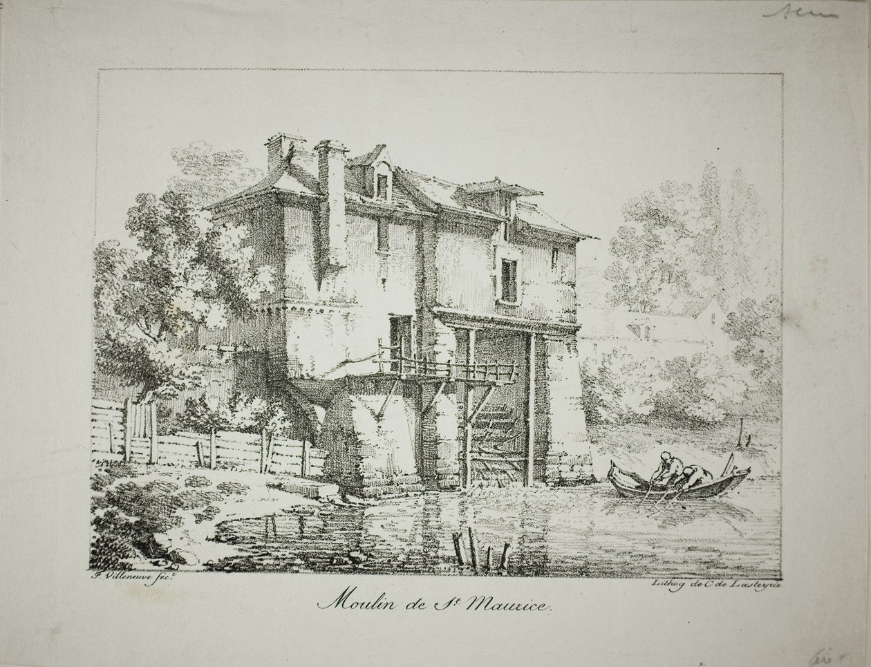 Moulin à St. Maurice - Louis Jules Frederic Villeneuve