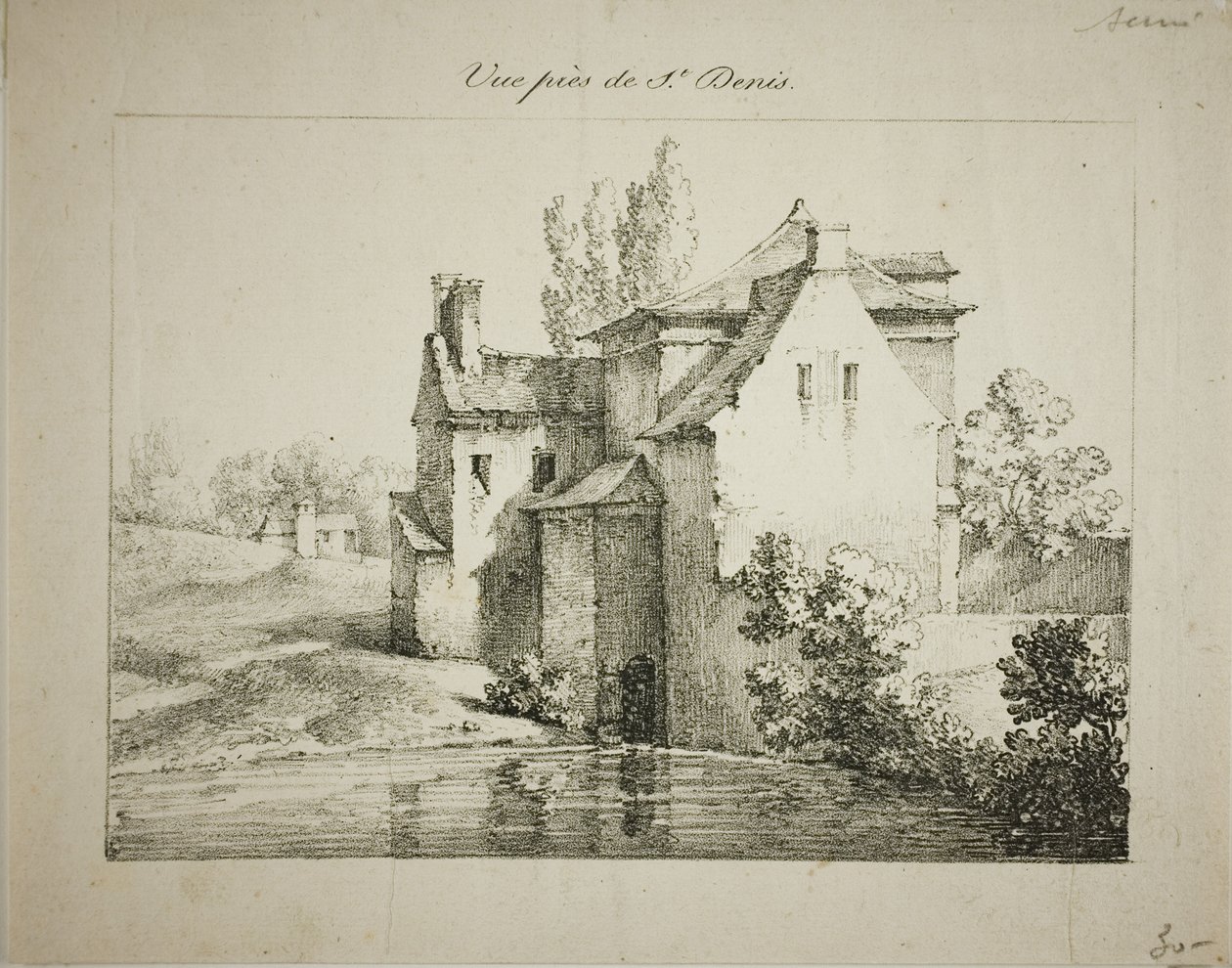 Vue près de Saint-Denis - Louis Jules Frederic Villeneuve