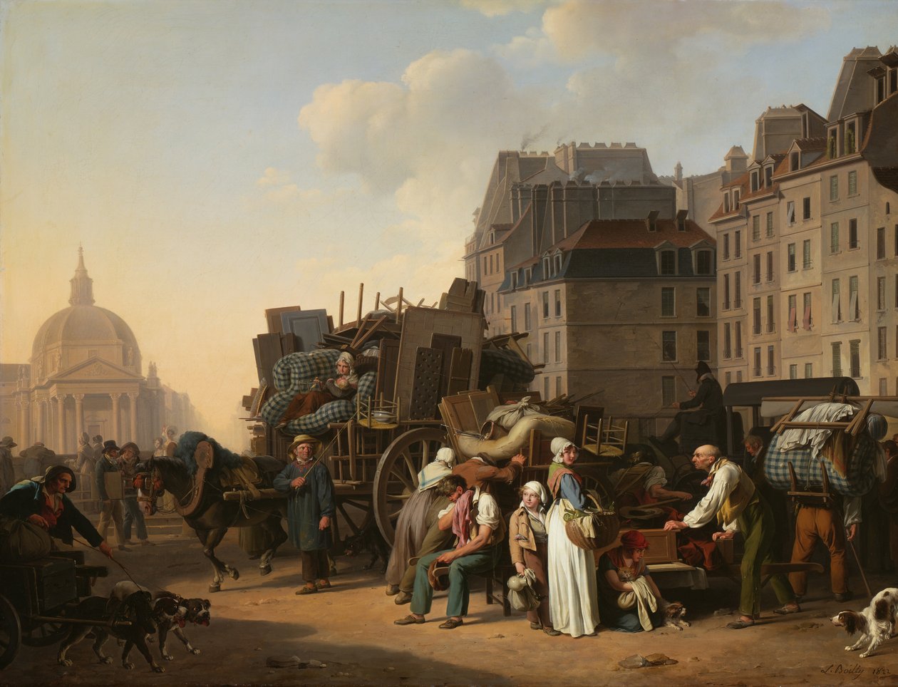 Les déménagements, 1822 - Louis Leopold Boilly