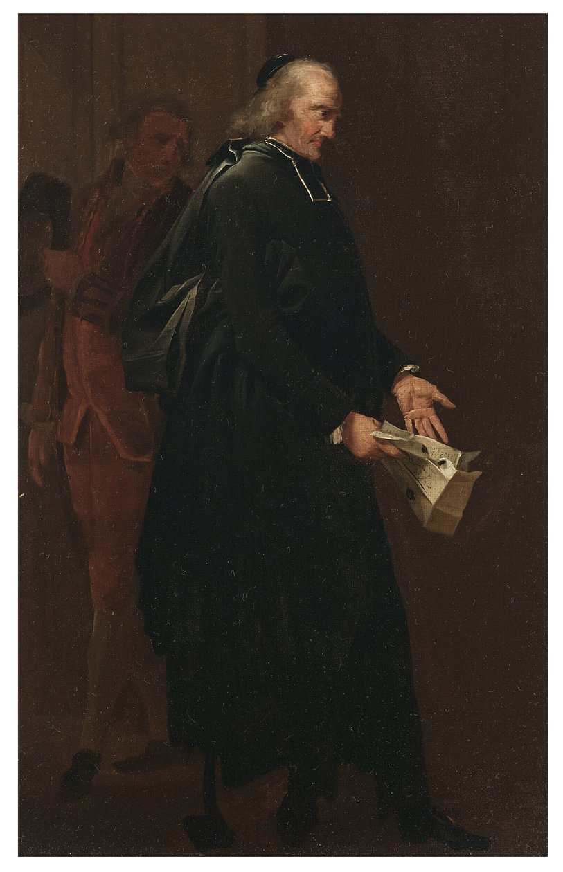 Un abbé tenant une lettre - Louis Leopold Boilly