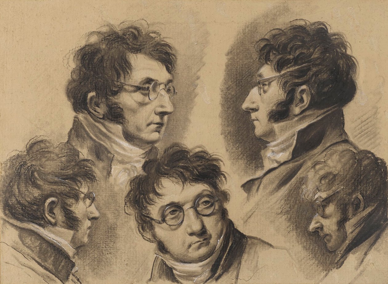 Louis-Léopold Boilly - 5 self-portraits - Louis Leopold Boilly