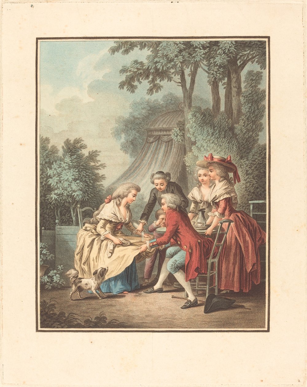 Le Déjeuner - Louis Marin Bonnet after Jean Baptiste Hüet, I