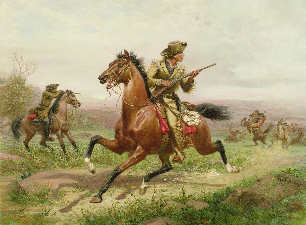 Buffalo Bill combattant les Indiens - Louis Maurer