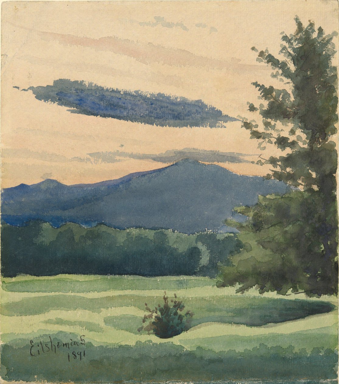 Prairie verte - Louis Michel Eilshemius