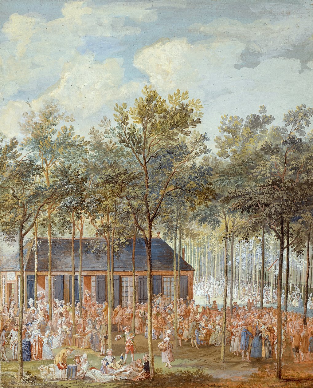 Les Champs-Élysées - Louis Nicolas van Blarenberghe
