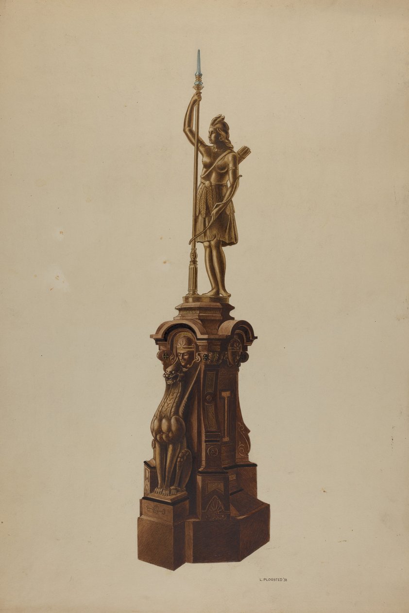 Poteau de rampe, 1938 - Louis Plogsted