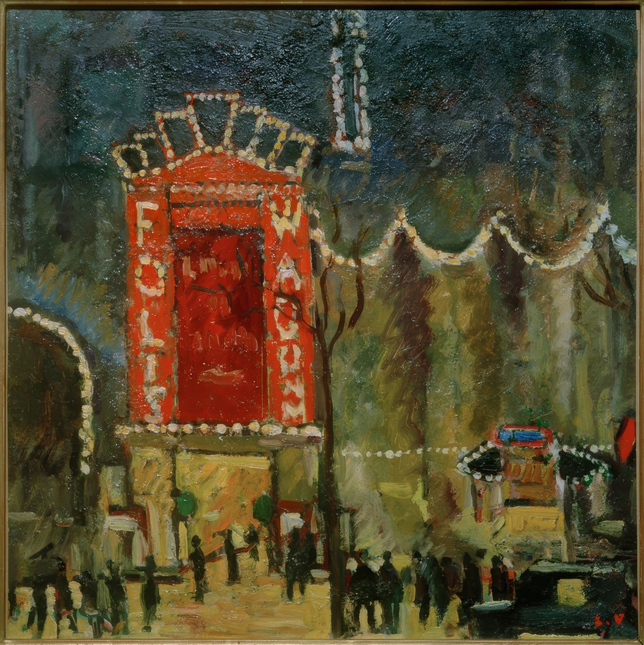 Le théâtre Folies Wagram - Louis Valtat