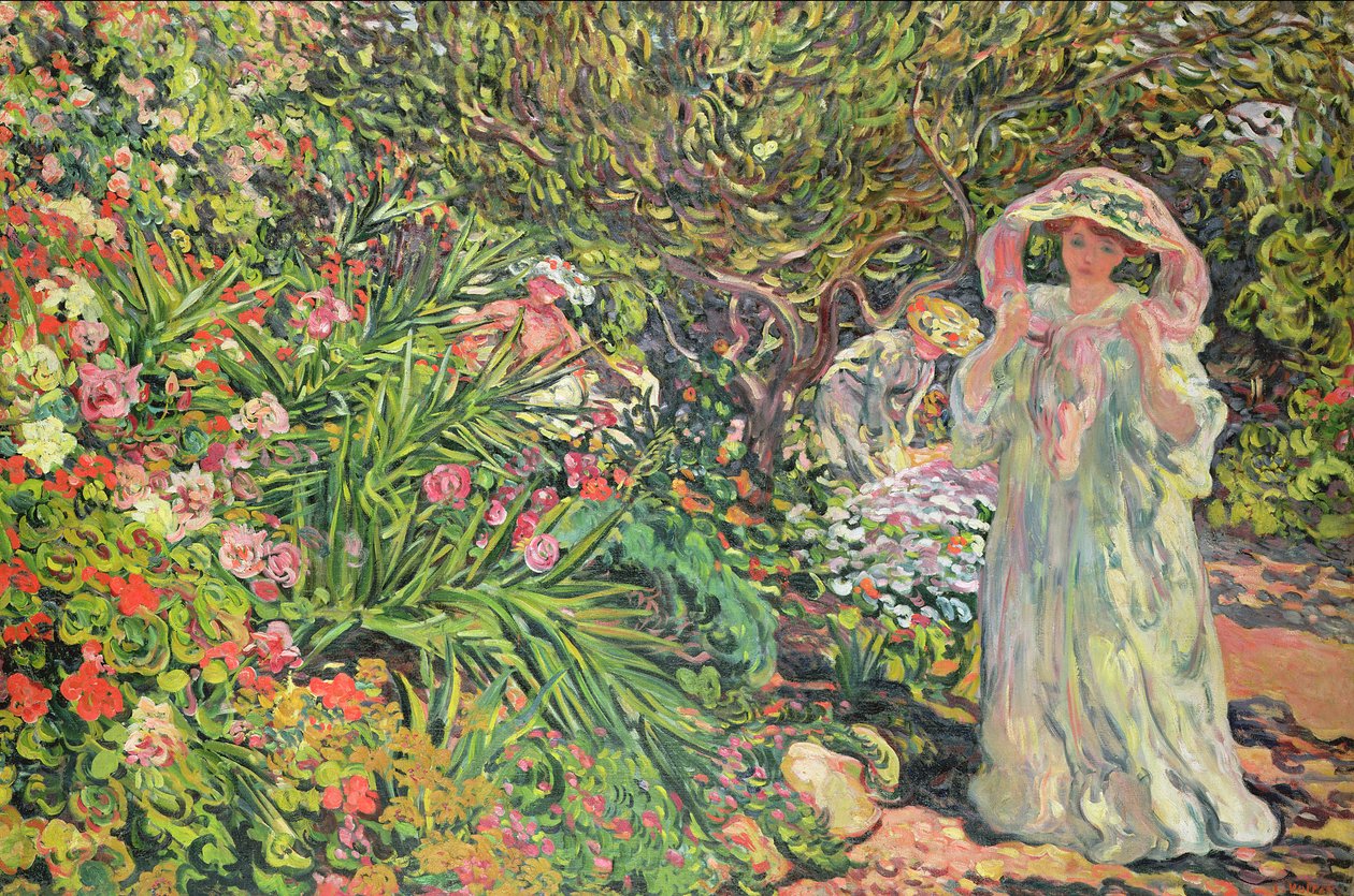 Madame Valtat dans le jardin - Louis Valtat