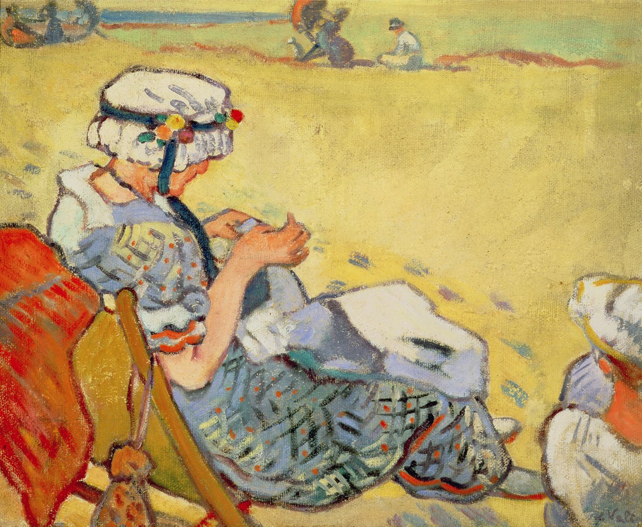 Sur la plage - Louis Valtat