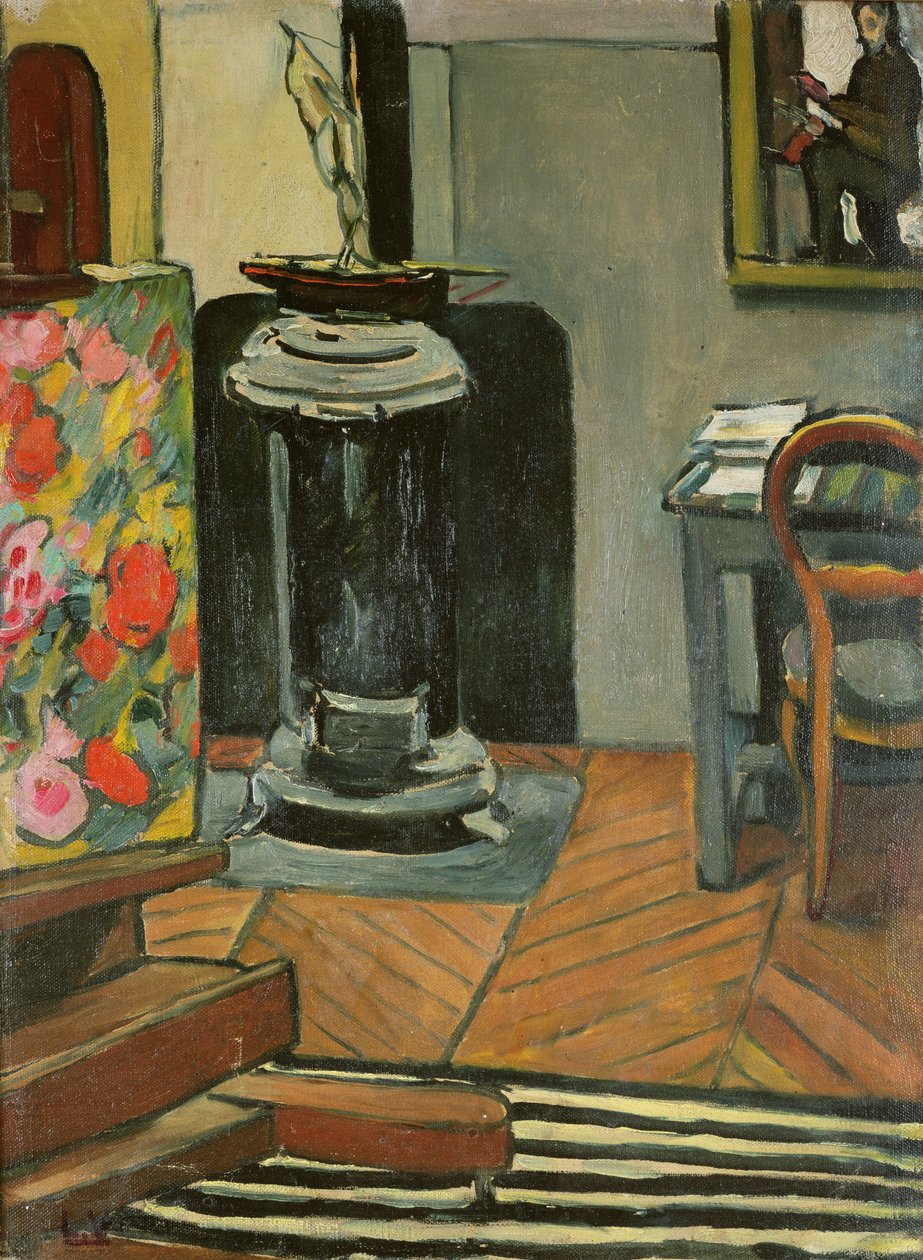 Le poêle dans le studio - Louis Valtat
