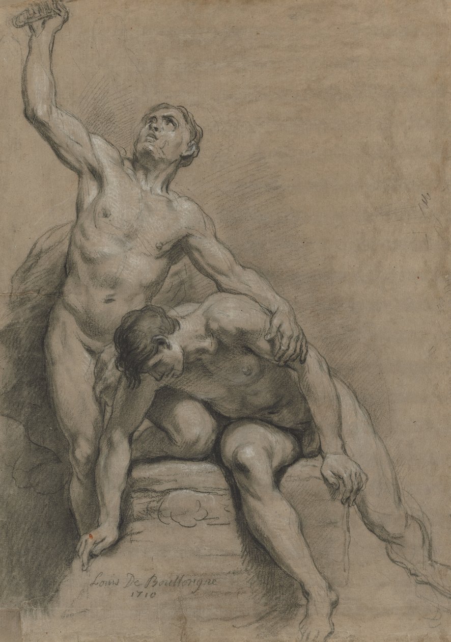 Deux nus masculins - Louis de Boullogne