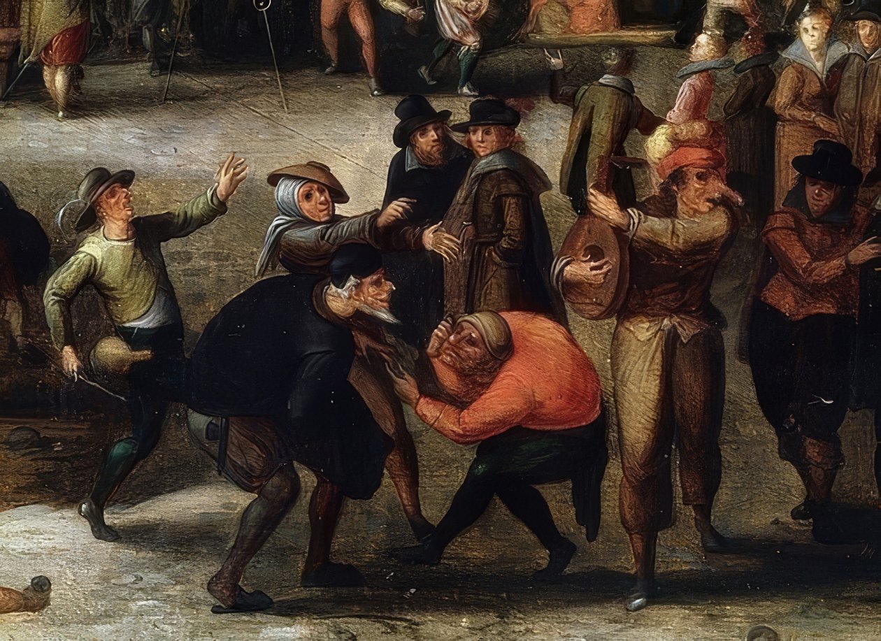 Scène de carnaval (détail) - Louis de Caulery