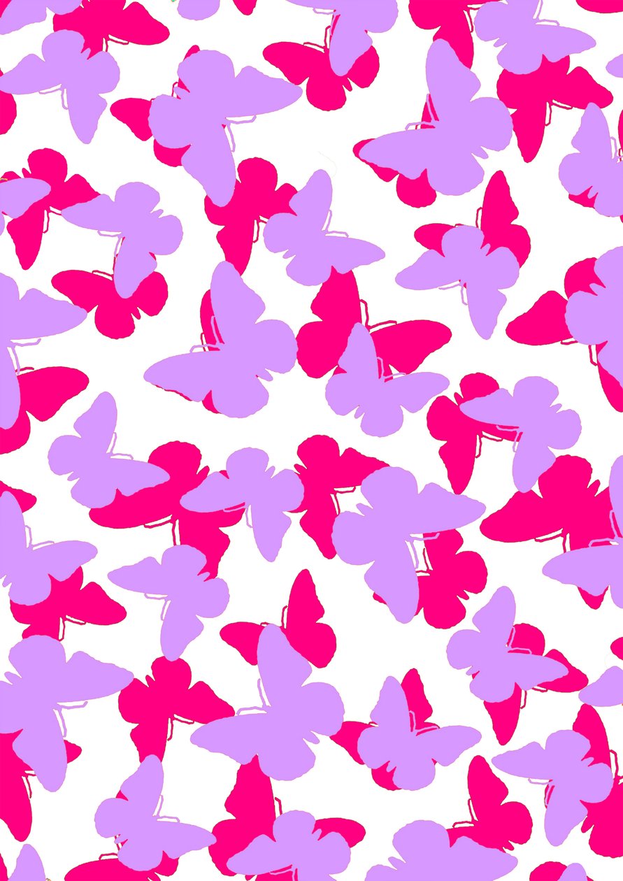 Papillons superposés (numérique) - Louisa Hereford