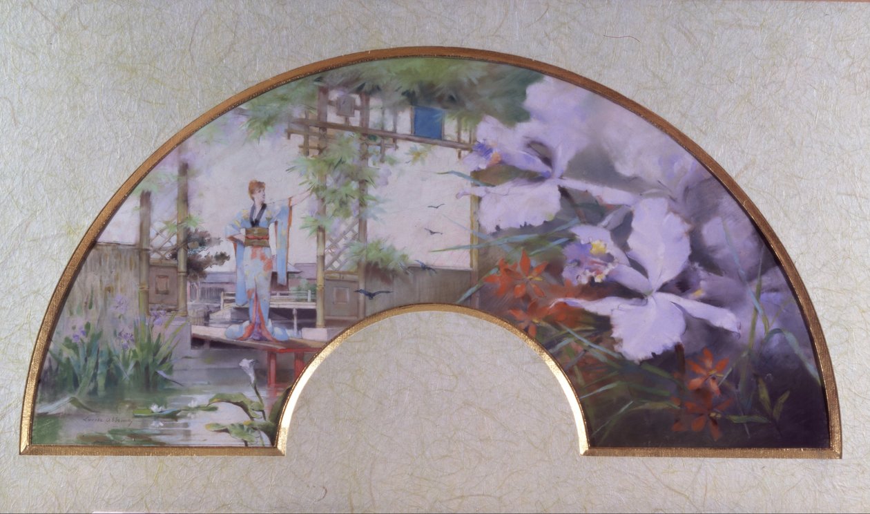 Sarah Bernhardt dans un jardin japonais - Louise Abbéma