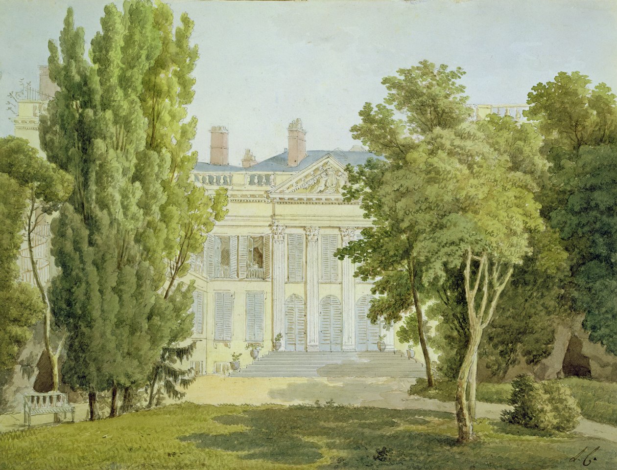 Vue de la Maison de la Reine, Paris, 1811 - Louise Cochelet