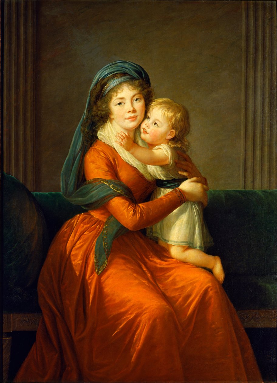 Portrait de la princesse Alexandra Golitsyna et de son fils Piotr - Elisabeth Louise Vigee Lebrun