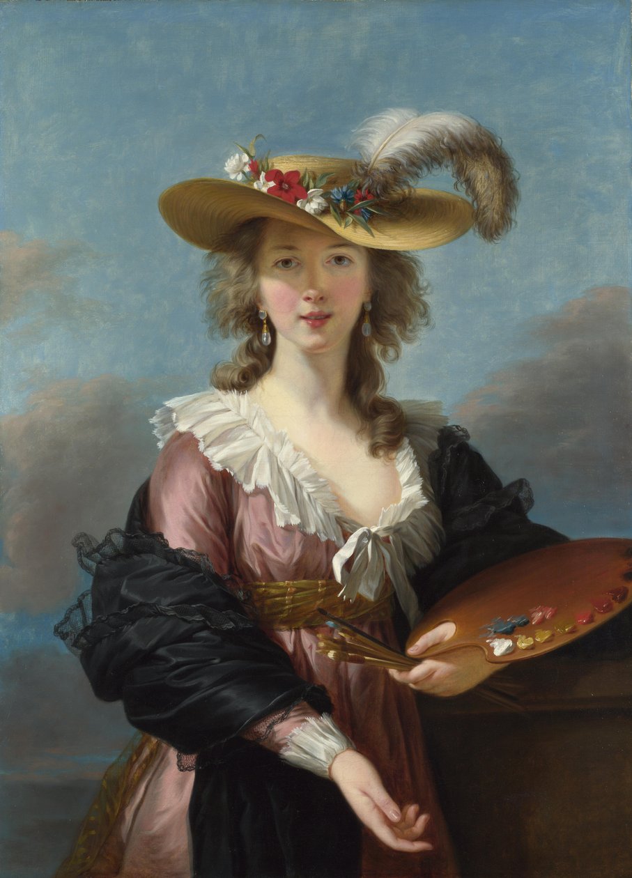 Autoportrait au chapeau de paille - Elisabeth Louise Vigee Lebrun