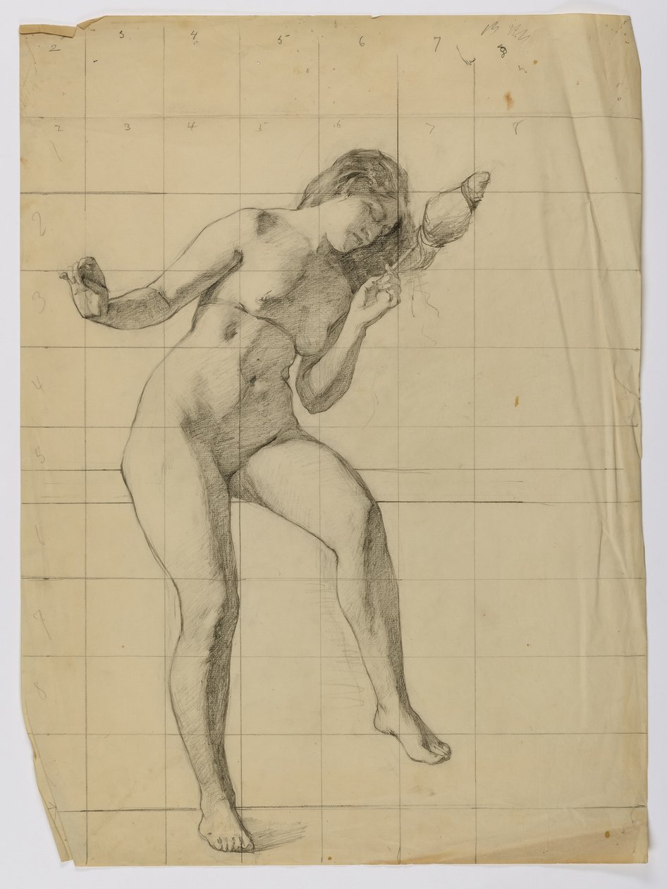 (Sans titre - figure féminine nue) - Louise Cox