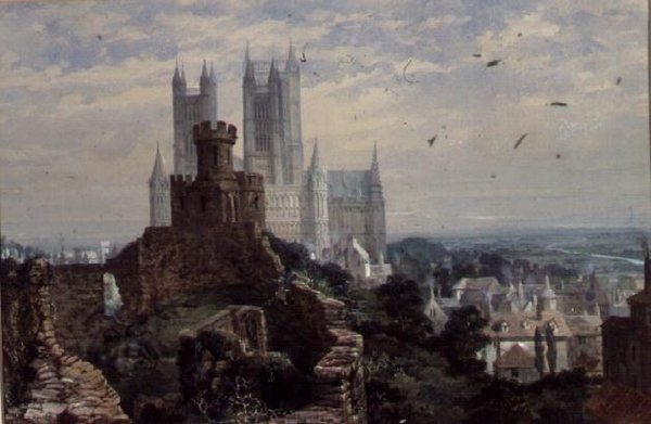 Cathédrale de Lincoln depuis le sud - Louise Ingram Rayner
