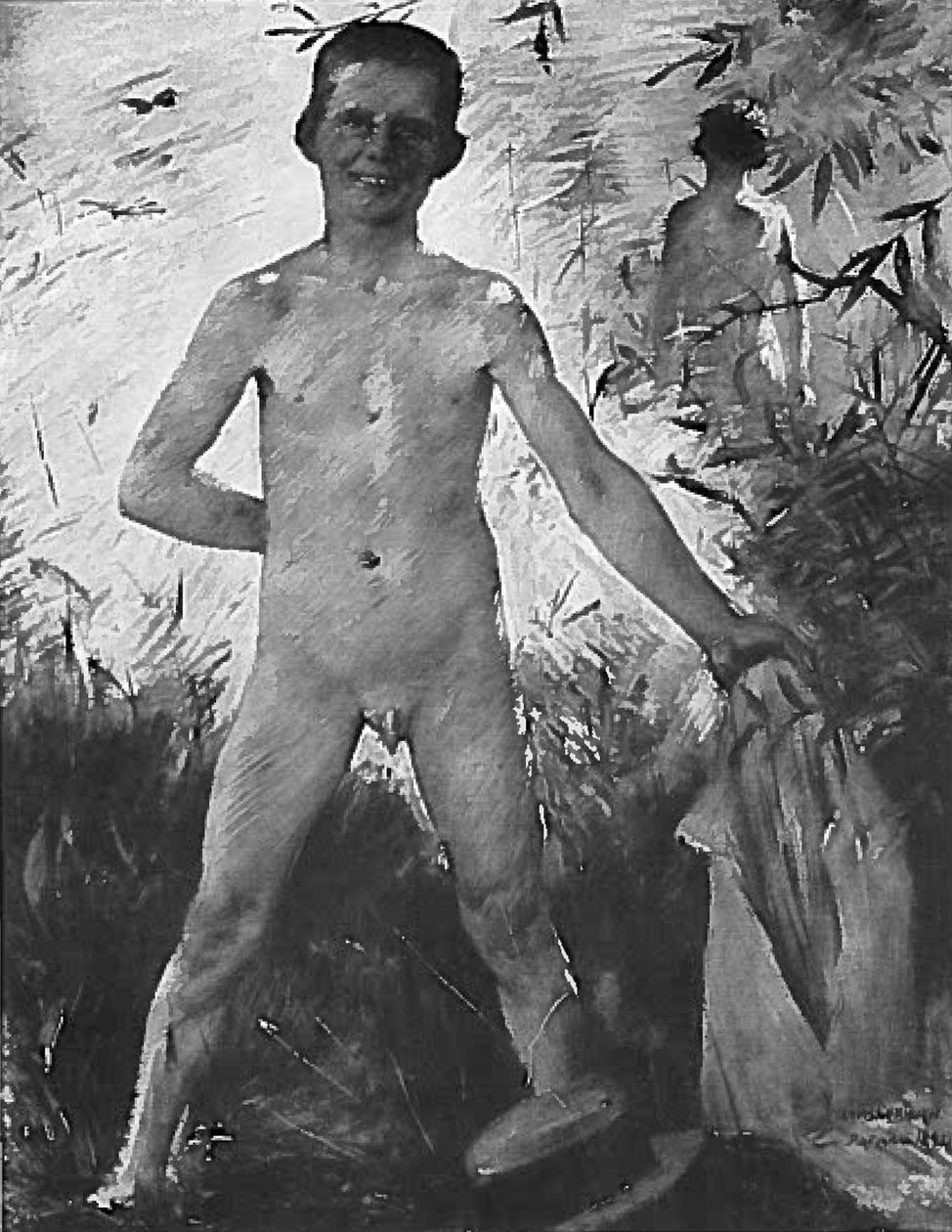 Garçon se baignant - Lovis Corinth