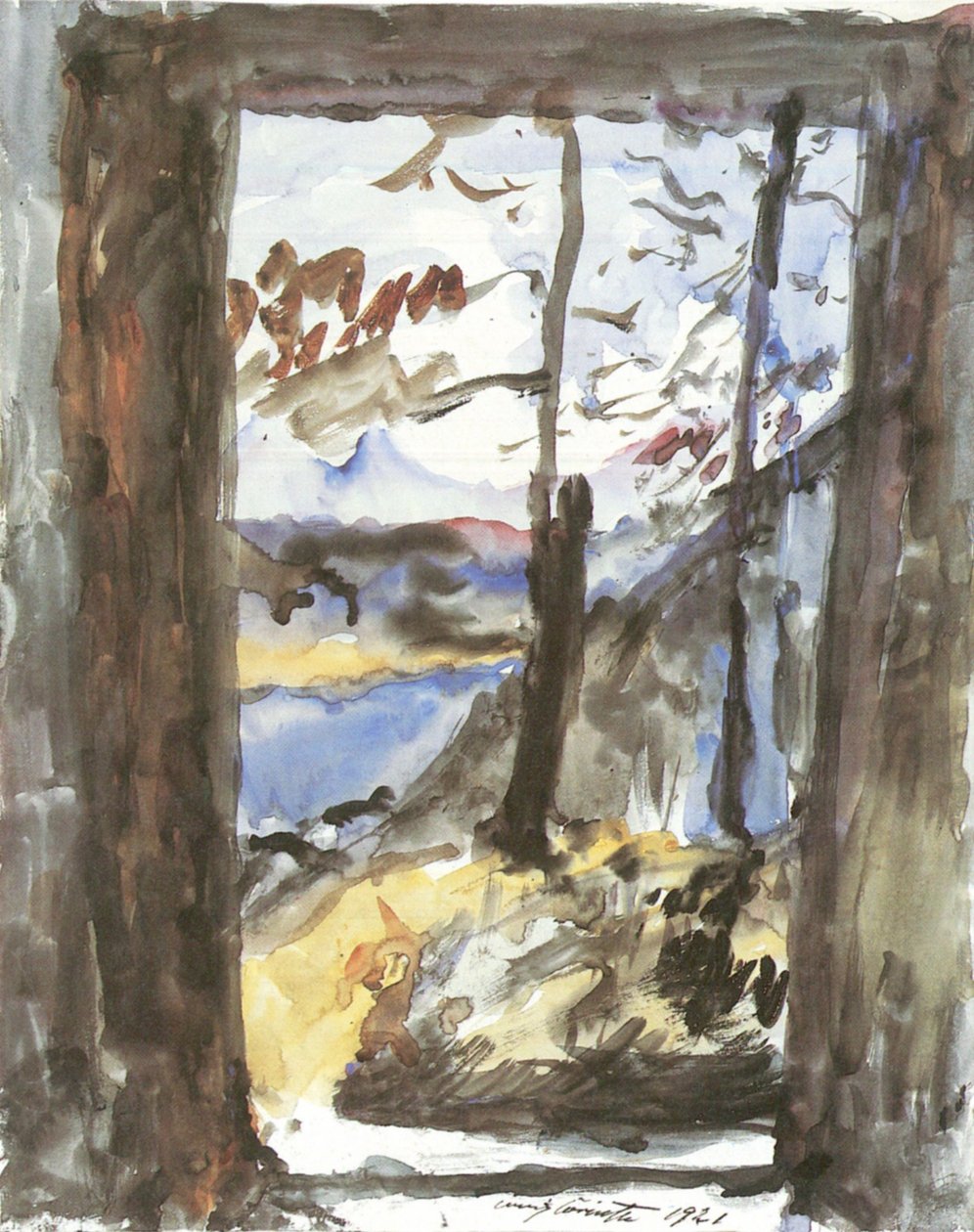 Vue sur le Walchensee - Lovis Corinth