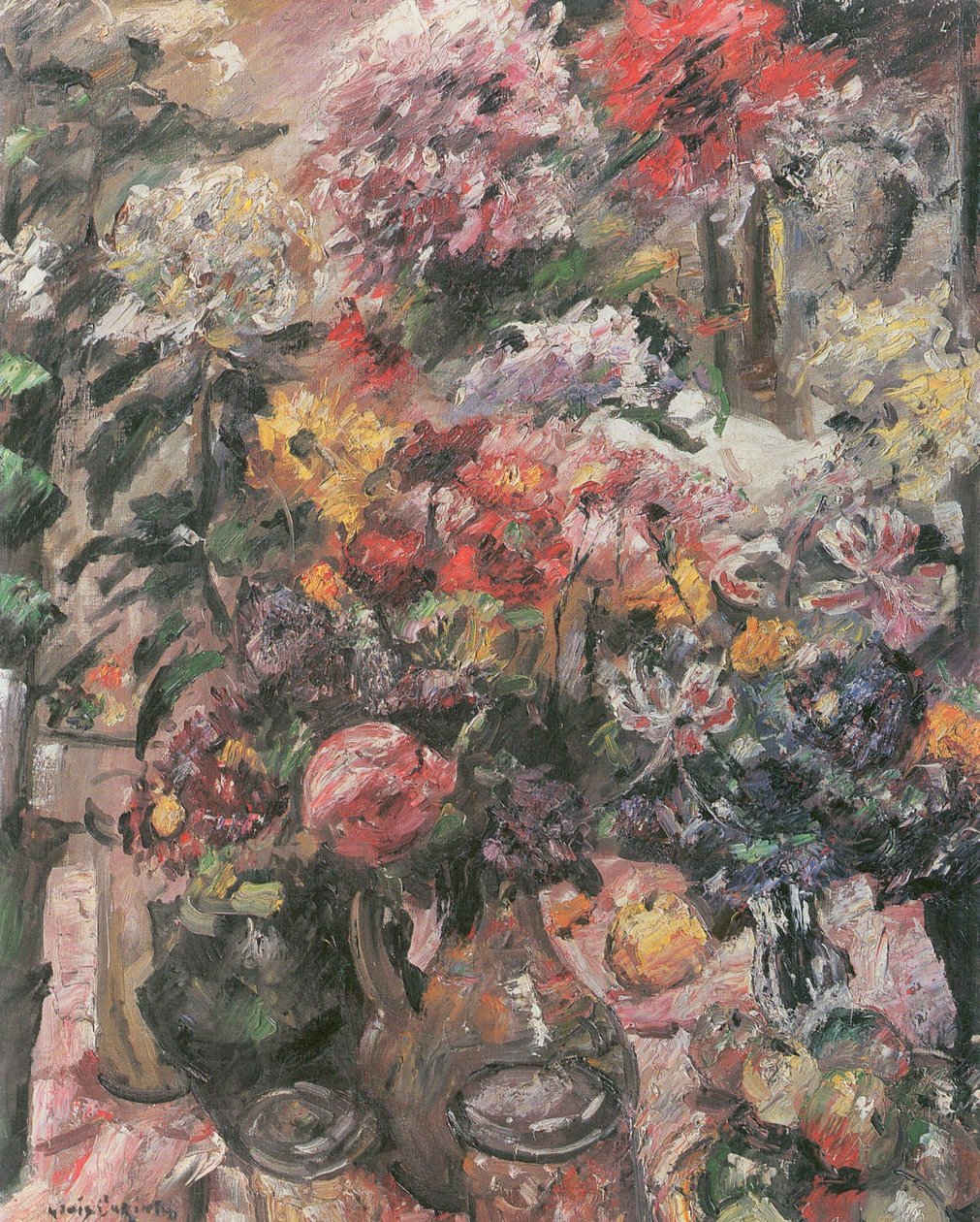 Nature morte avec chrysanthèmes et amaryllis - Lovis Corinth