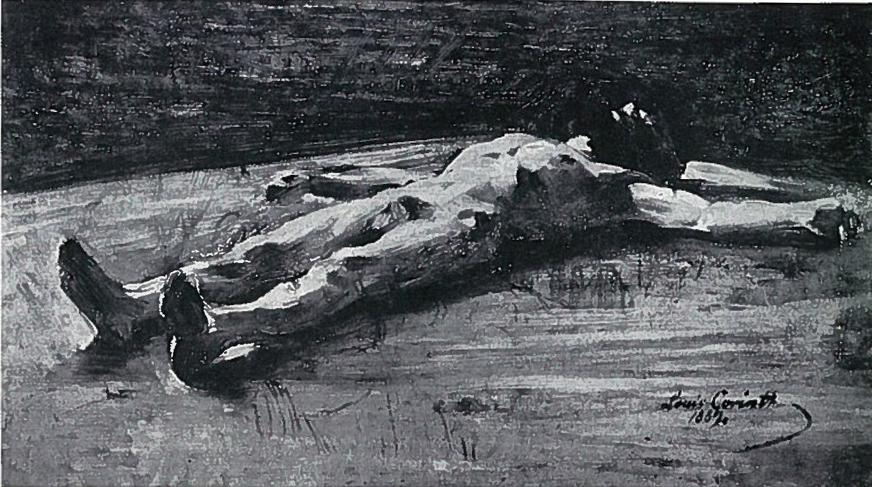 Leichnam Christi, Vorarbeit zu Pieta BC 61 - Lovis Corinth