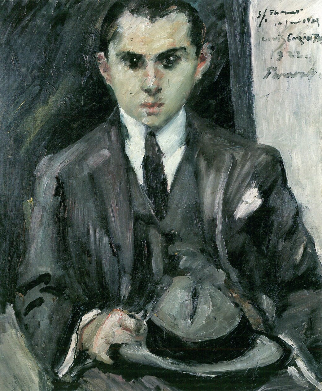 Thomas avec un chapeau à la main - Lovis Corinth